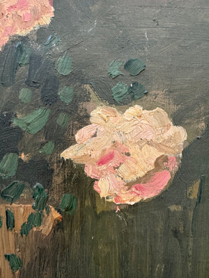 French Floral Oil on Canvas