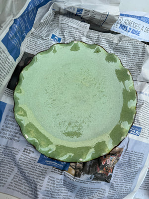 Green French Plates, S/8