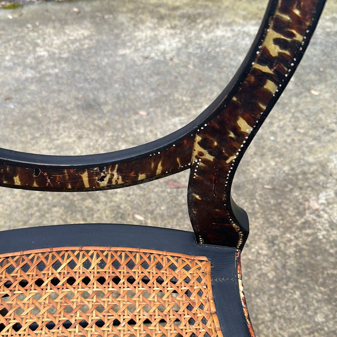 English Tortoise Chair – HeatherCookAntiques