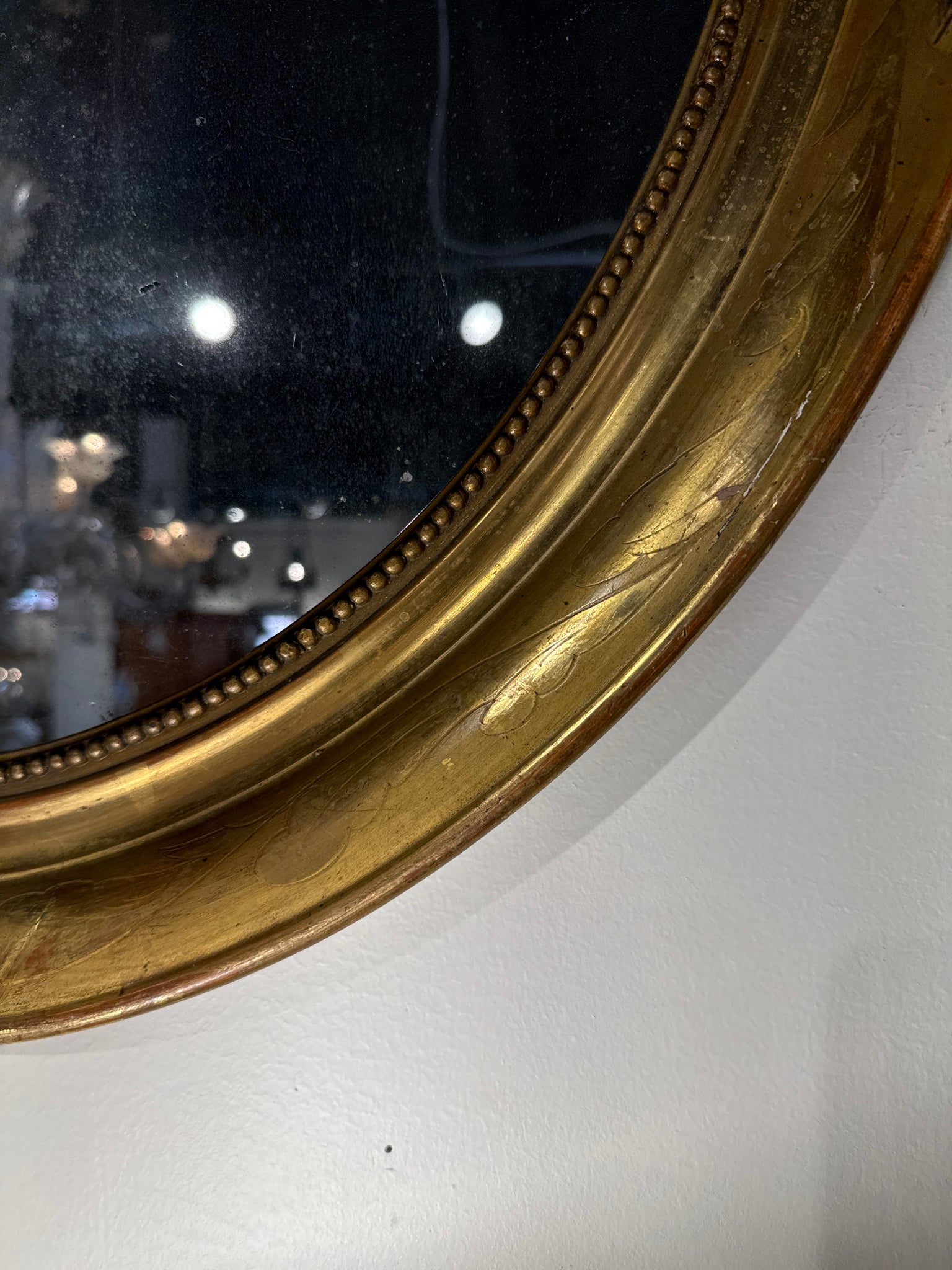 Louis Philippe Oval Mirrors, Pair