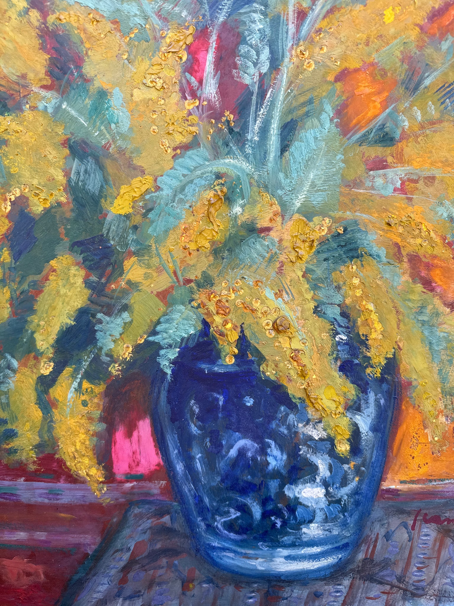 French Oil on Board