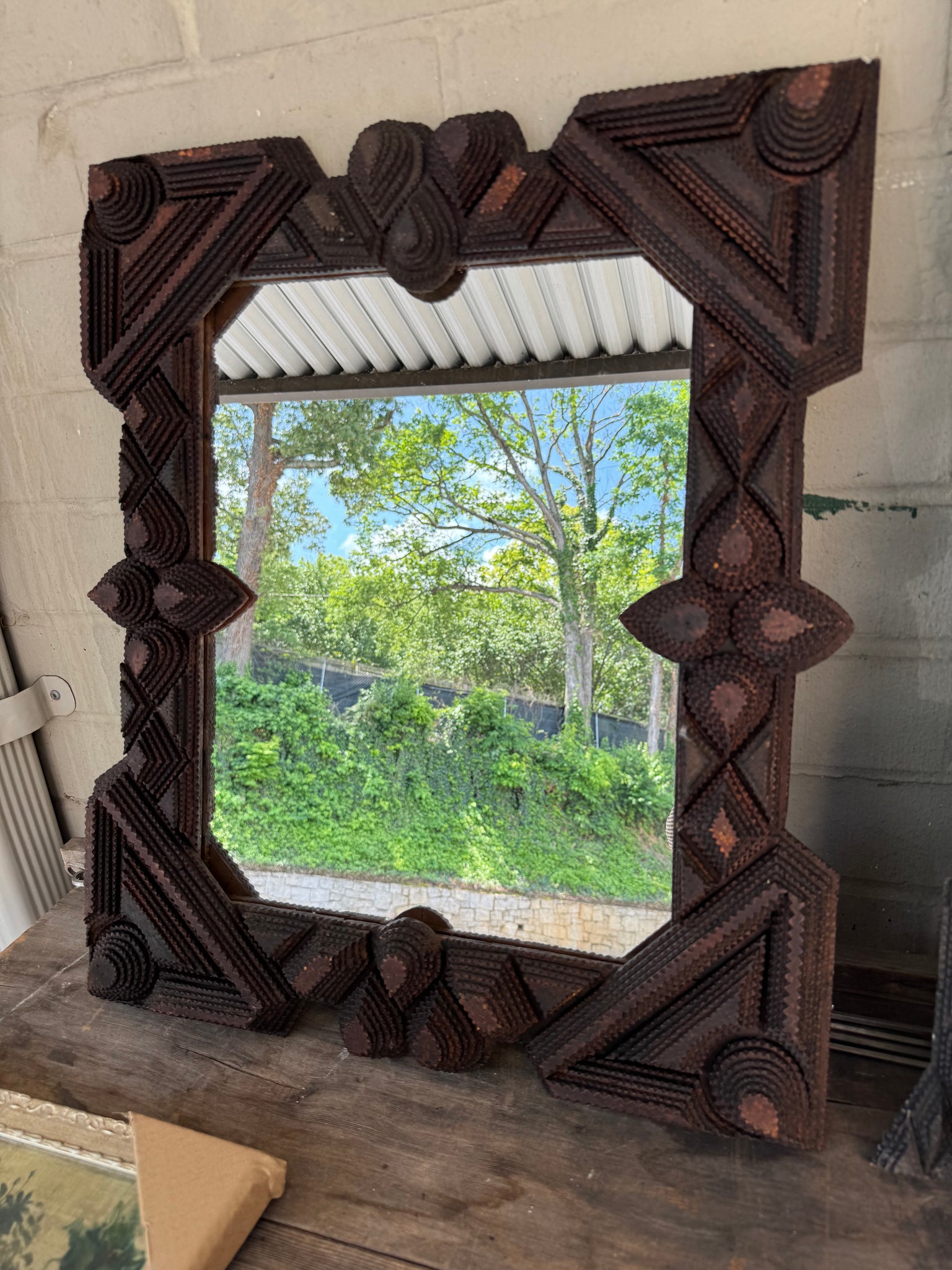 Tramp Art Mirror