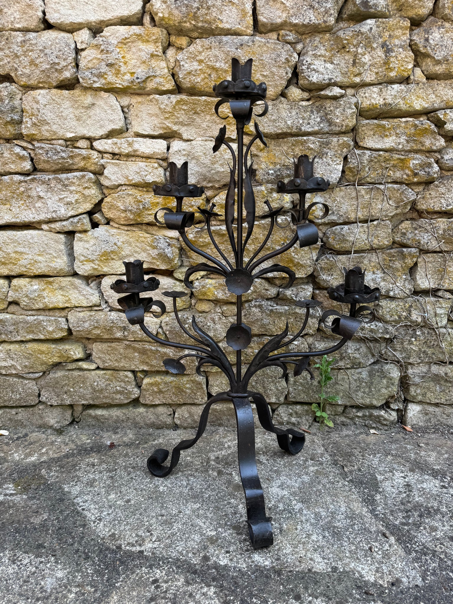 French Wrought Iron Candelabra