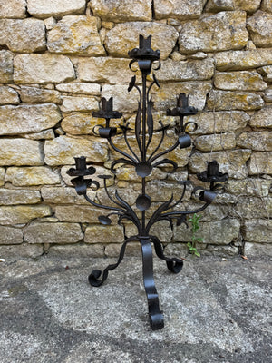 French Wrought Iron Candelabra