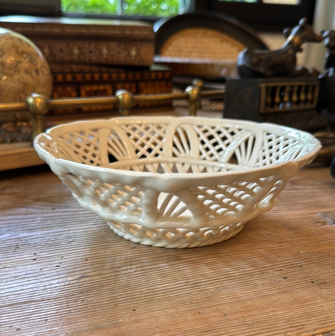 French Creamware Basket