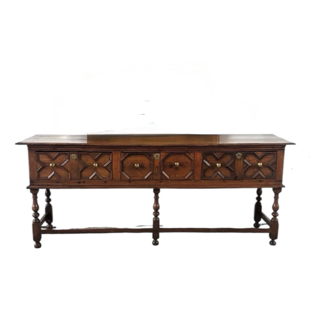 English Oak Dresser Base