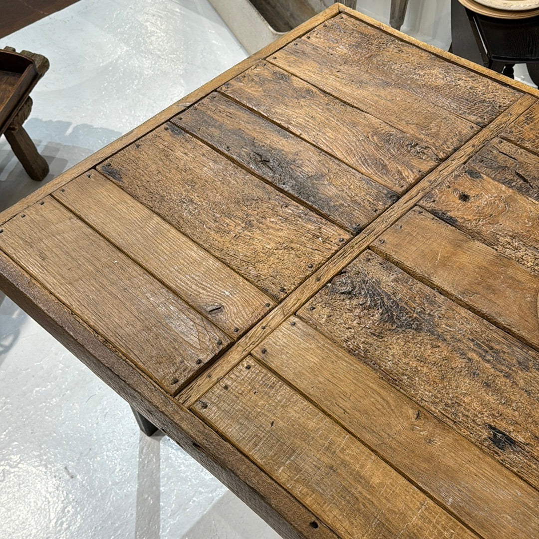 English Table Top with New Base