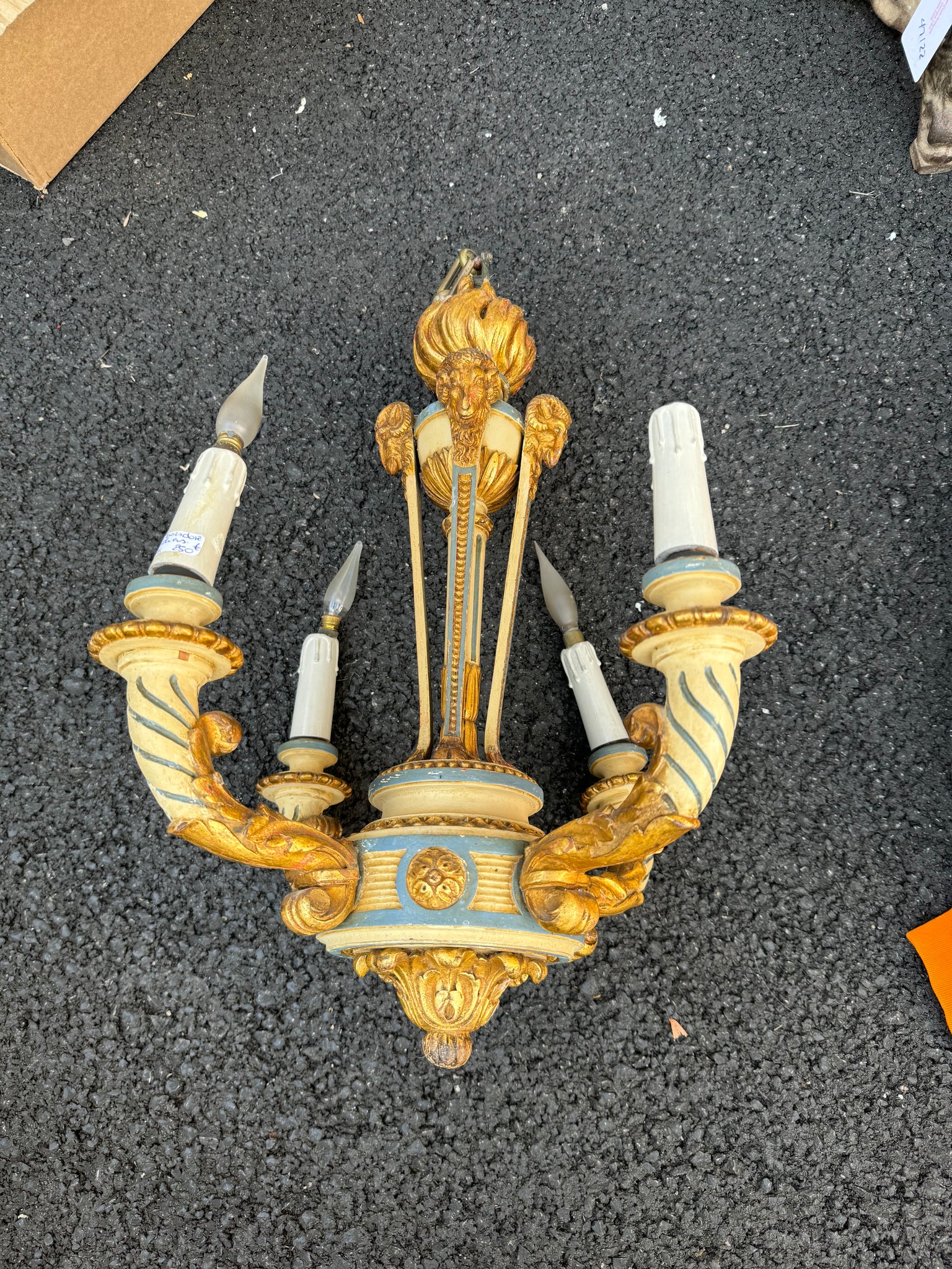 French Carved Chandelier