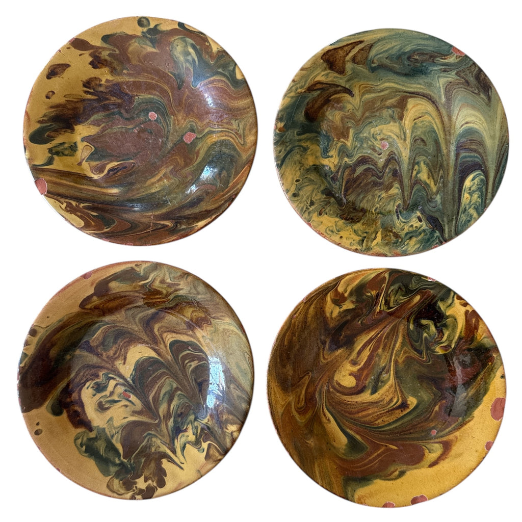 French Terracotta Plates, S/4