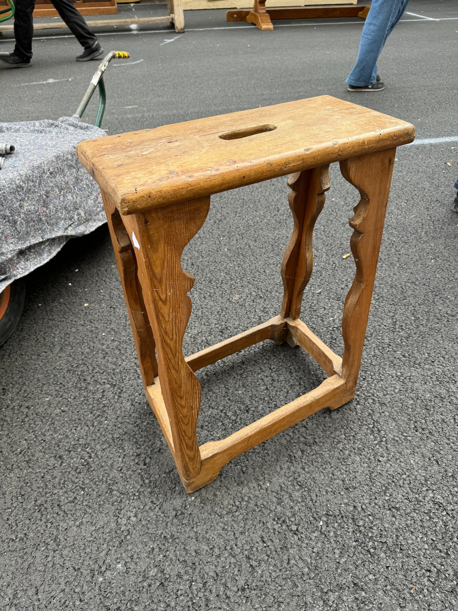 French Pine Stool