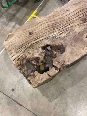 French Rustic Live Edge Coffee Table