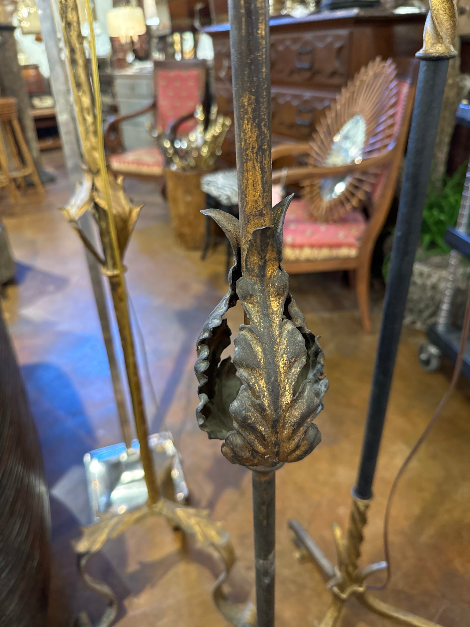 Spanish Gilt Floor Lamp