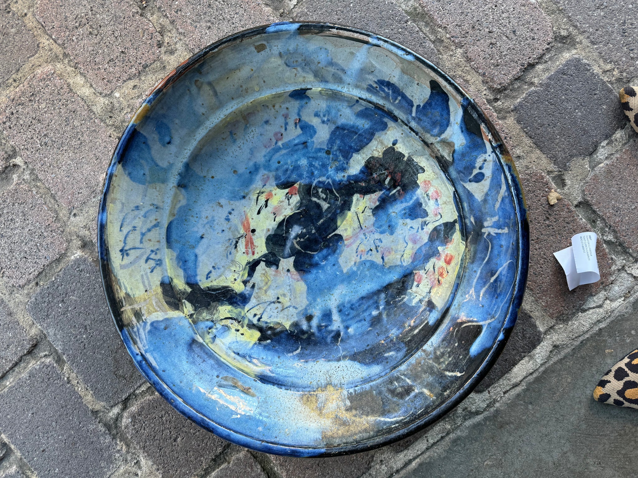 Large French Pottery Bowl