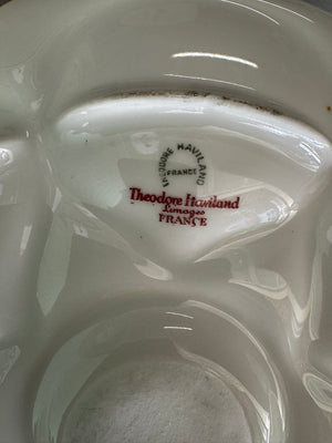 Pair French Limoges Oyster Plates