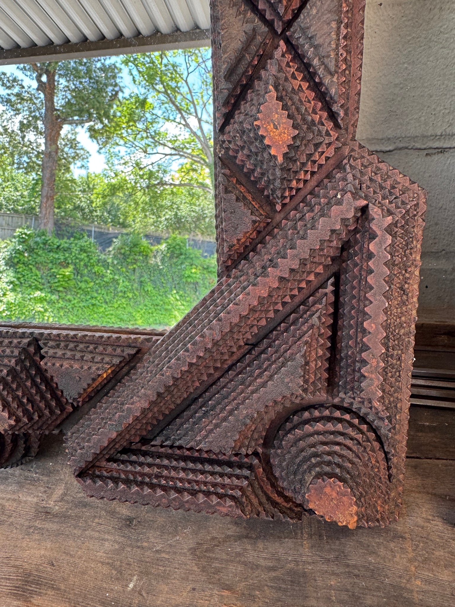 Tramp Art Mirror