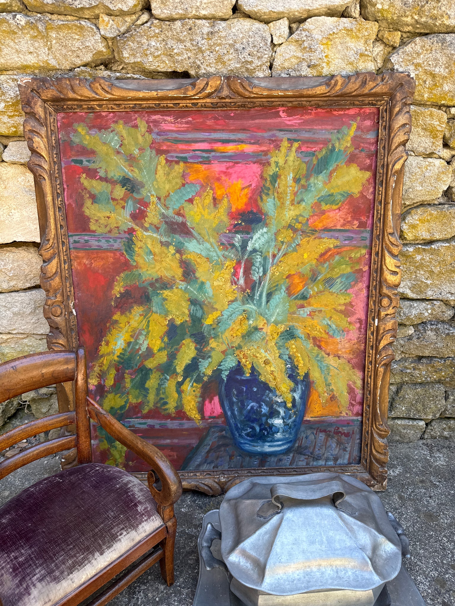 French Oil on Board