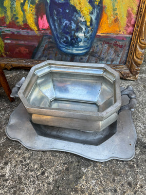 French Pewter Tureen
