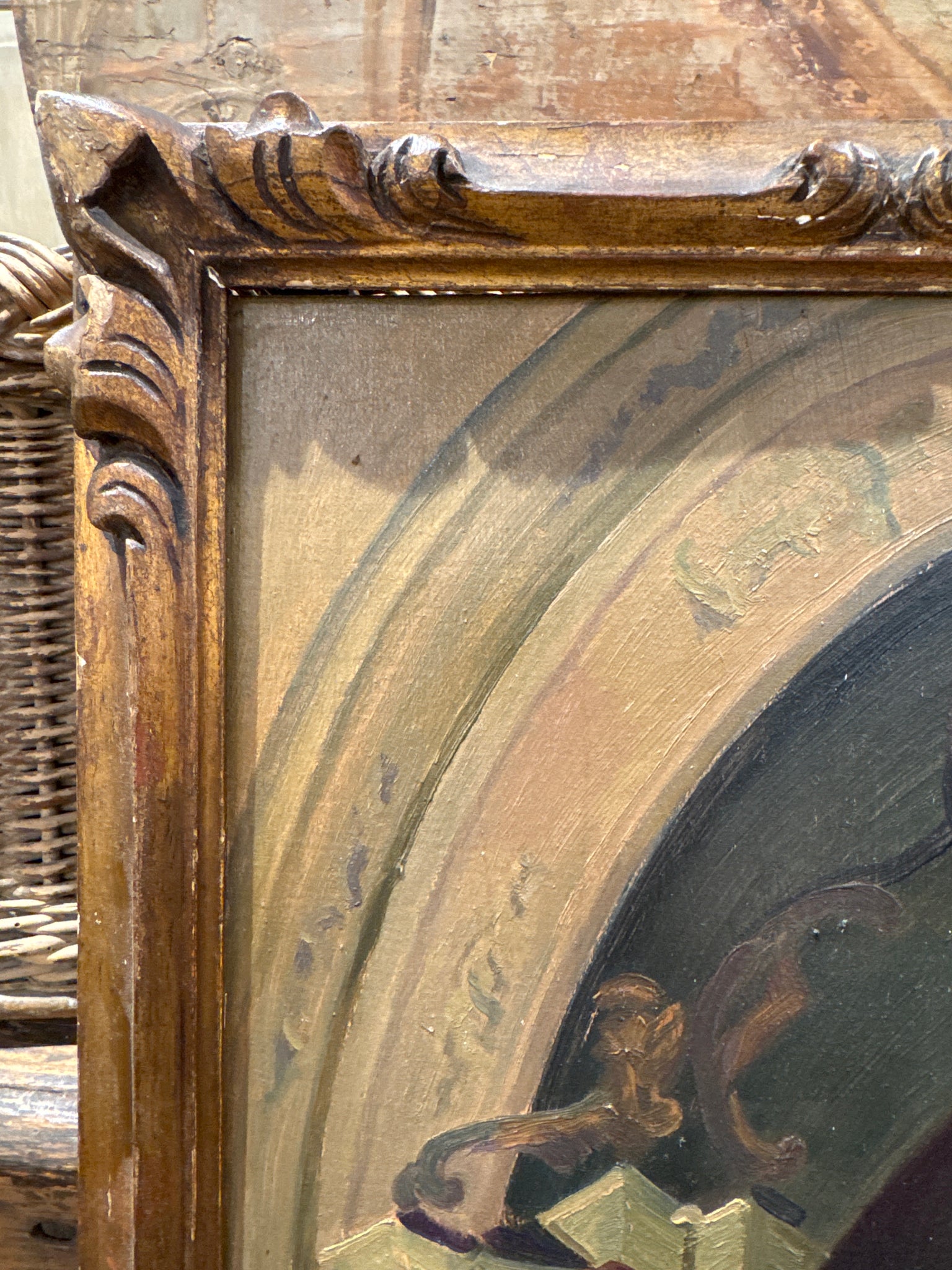 French Oil on Board