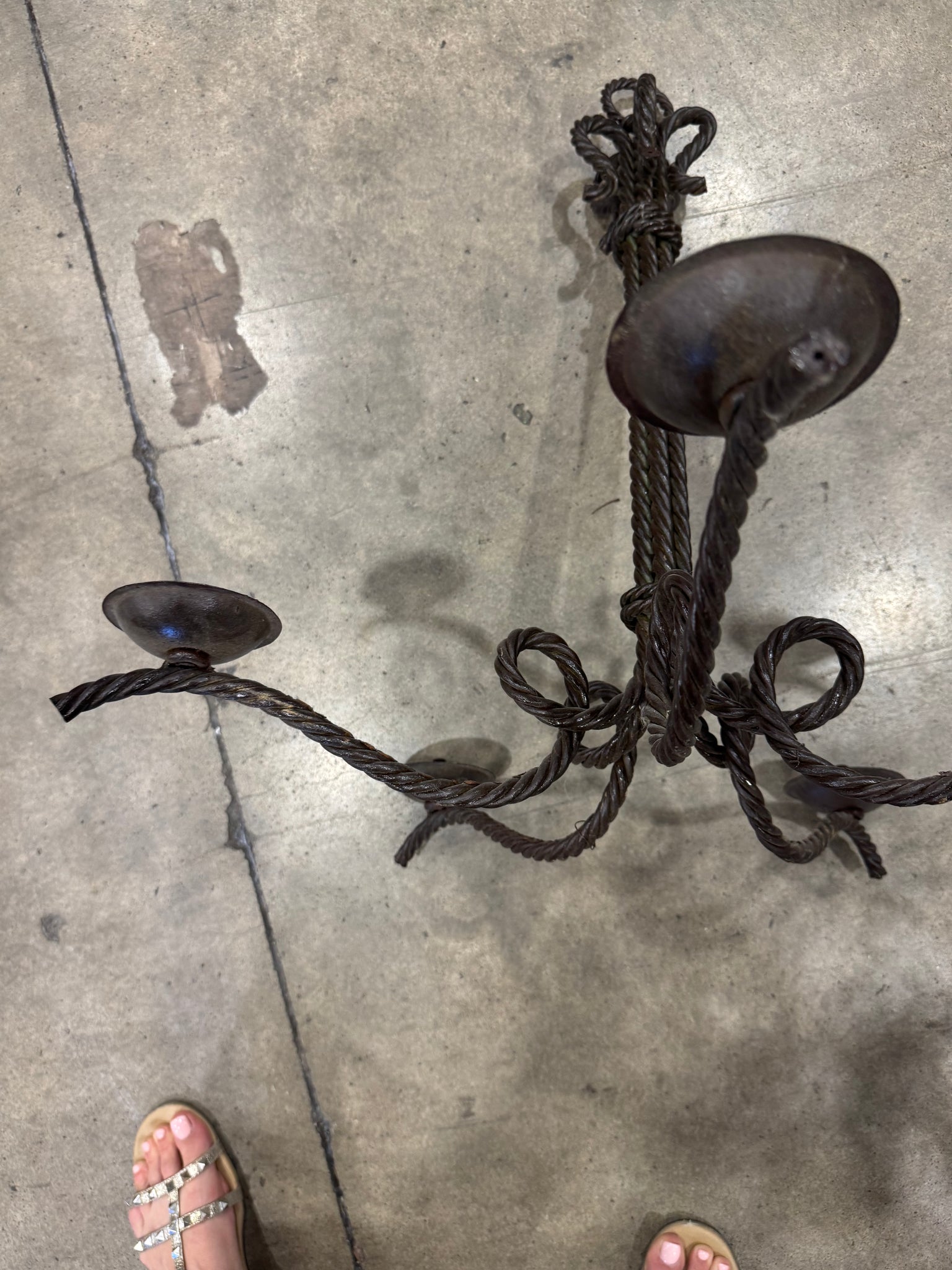 Italian Iron Chandelier
