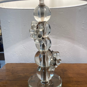 Pair Italian Glass Lamps