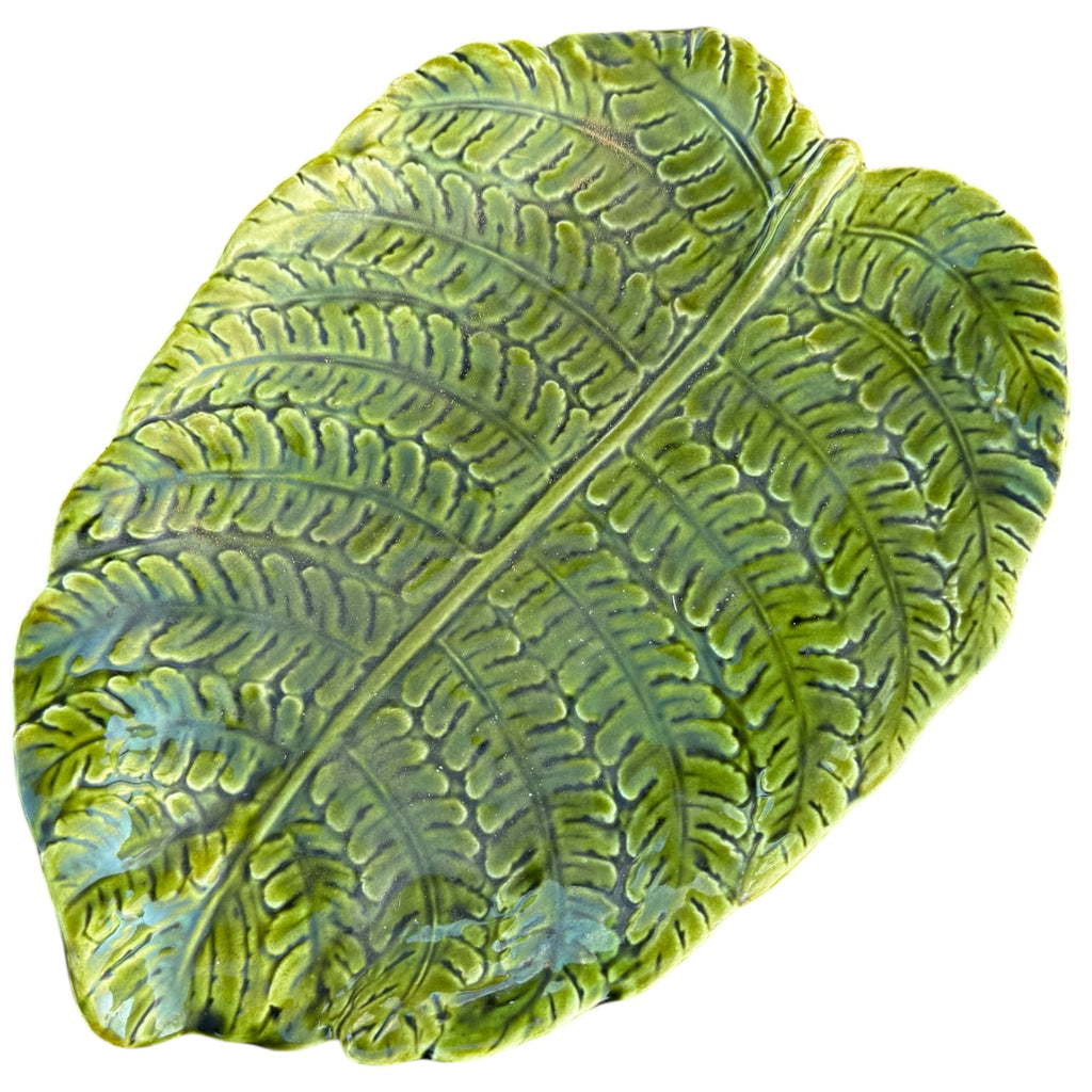 French Majolica Leaf Plate