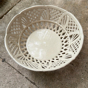 French Creamware Basket