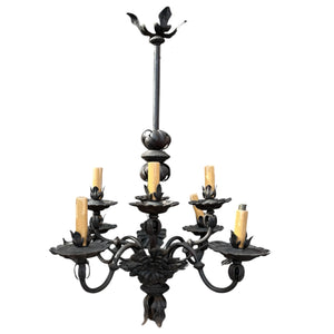 French Iron Chandelier