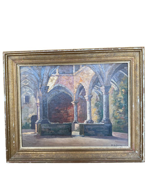 French Painting of Monestery