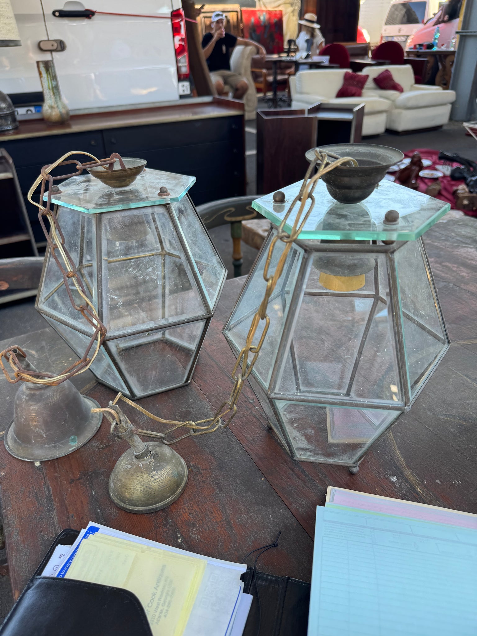 Pair MCM Italian Pendants