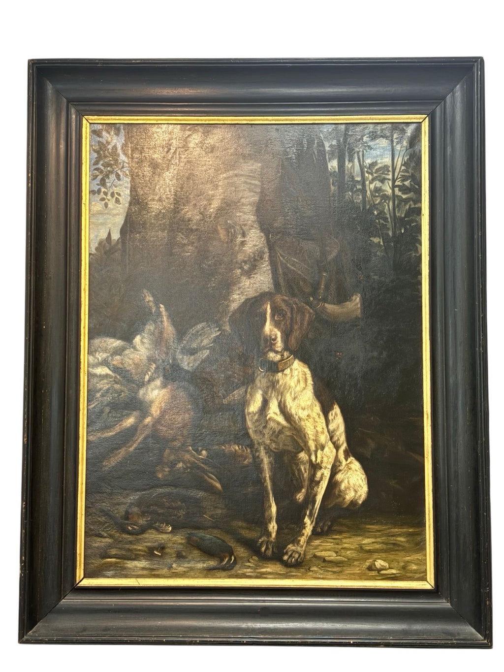 Large 19th c French Dog Portrait
