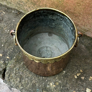 French Copper and Brass Bucket