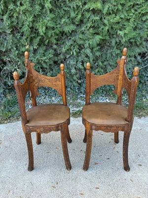 Pair Bavarian Corner Chairs