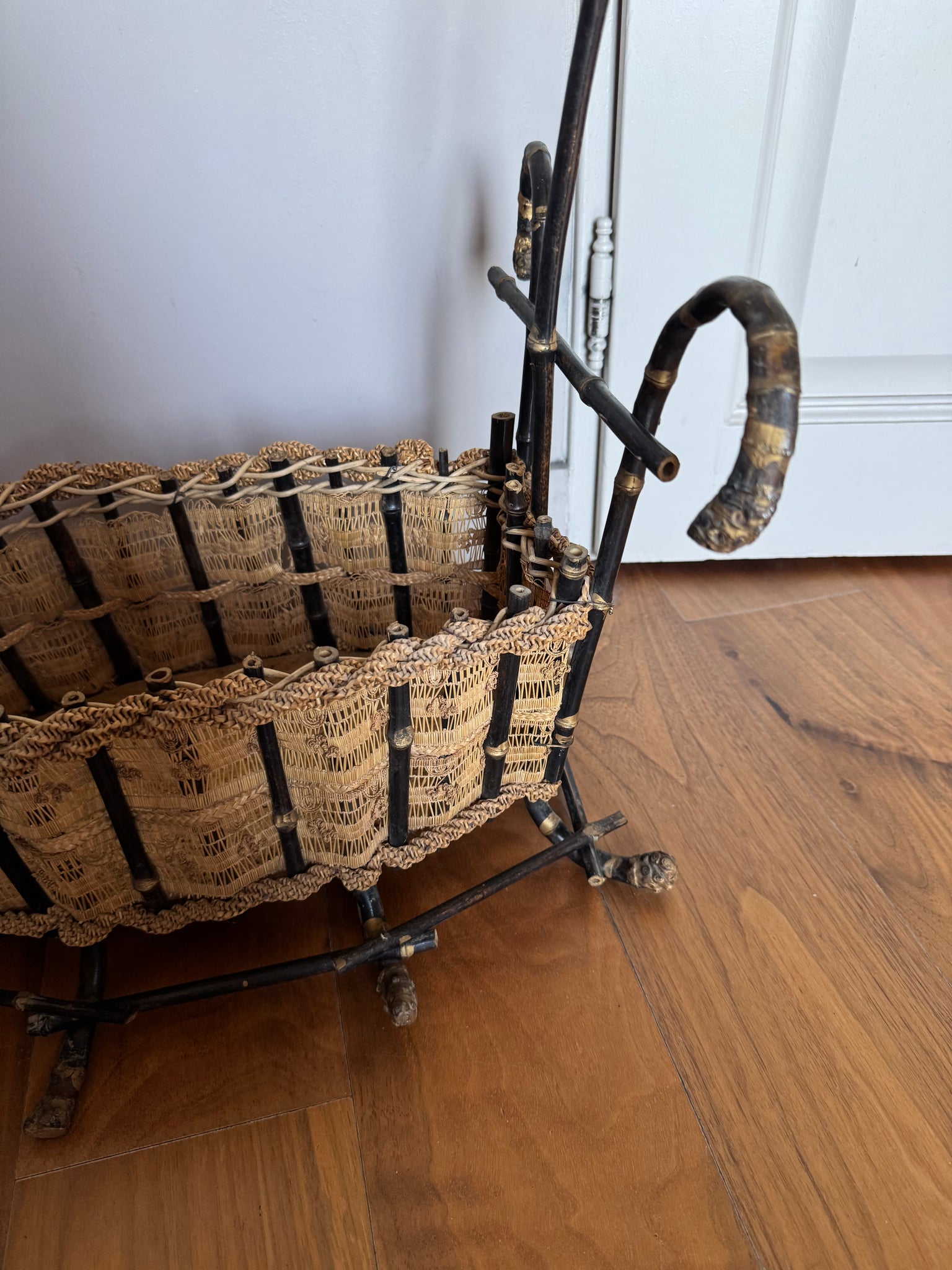 French Napoleon III Large Basket