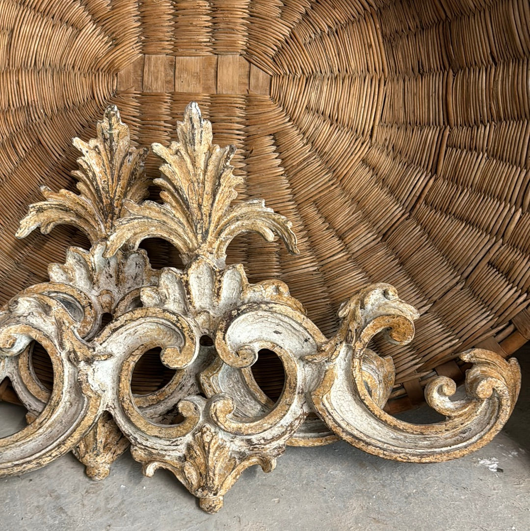Pair French Carved Cornices