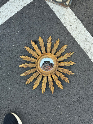 French Wood Gilt Sunburst