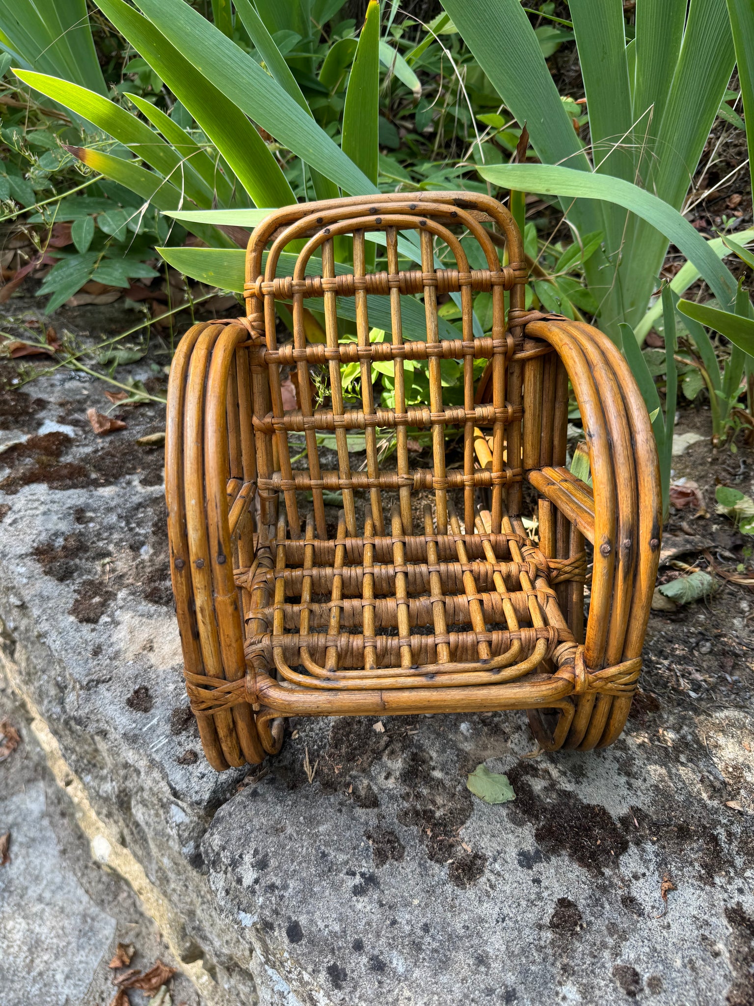 French Rattan Dolls Chair