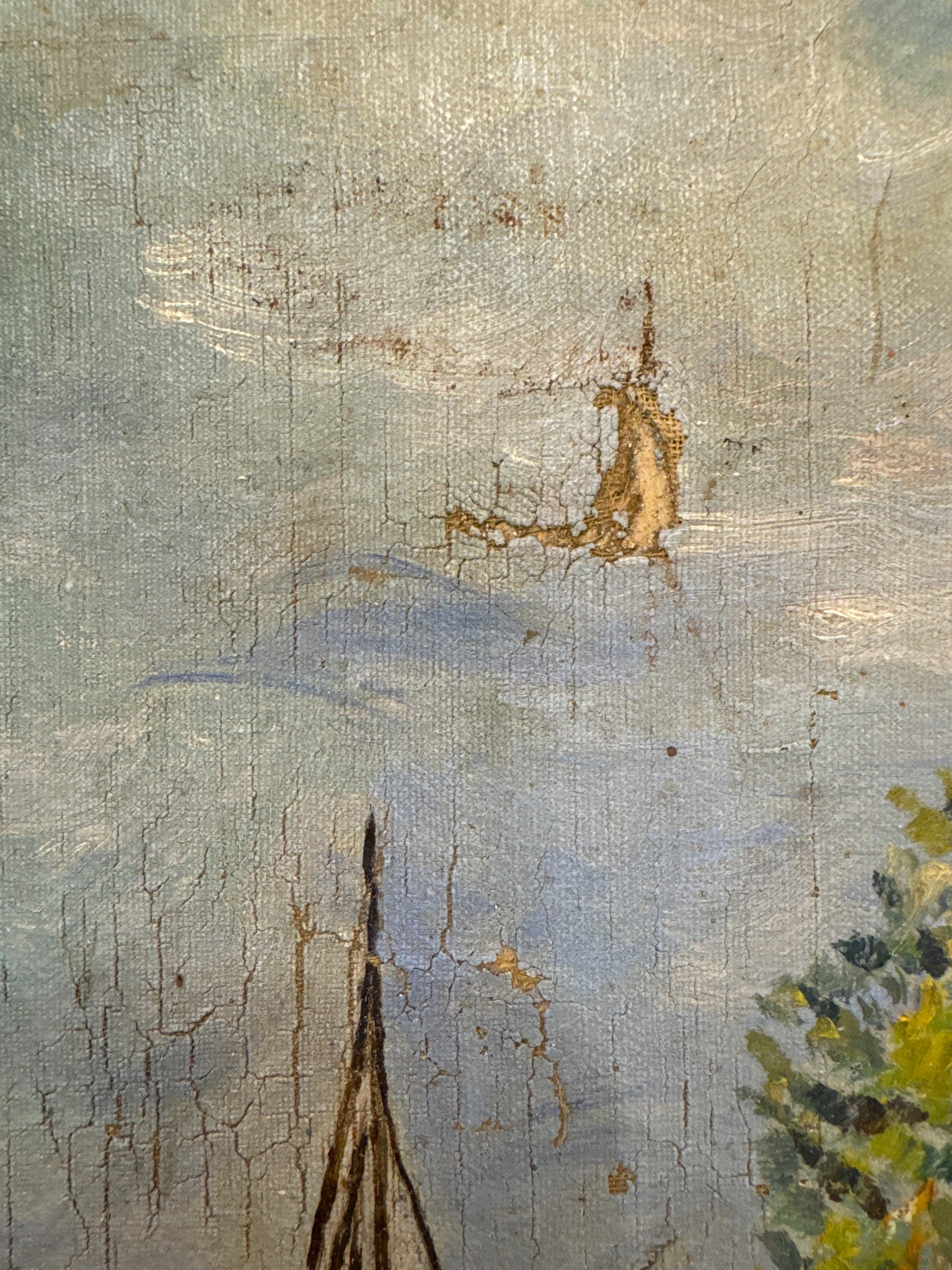 French Sailboat Painting