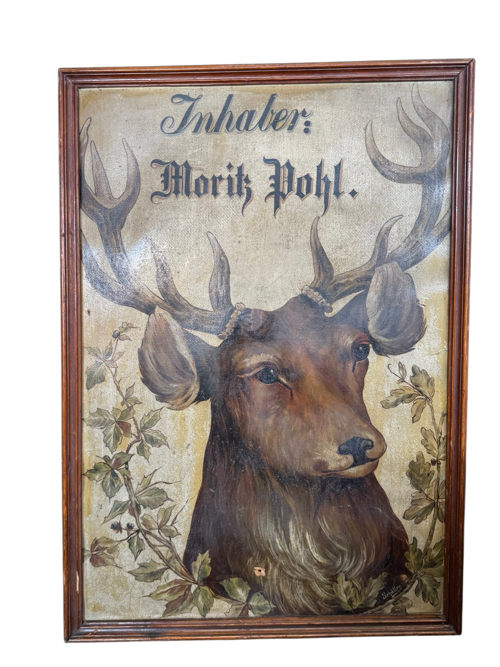 German Painting of Stag
