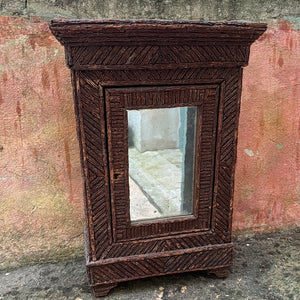 French Tramp Art Cabinet