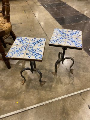 Pair Spanish Drink Tables
