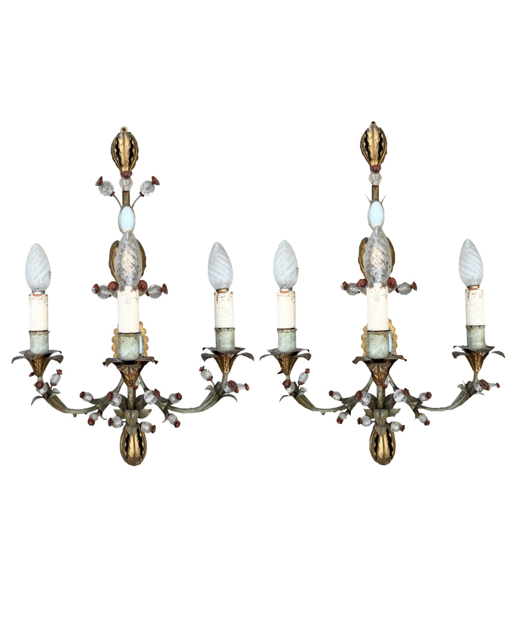 Italian Sconces (two pairs available)
