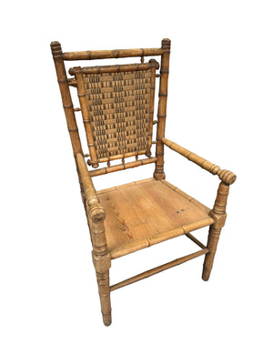 French Faux Bamboo Chair