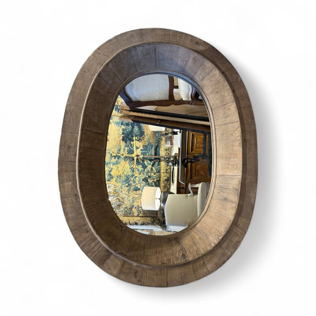 French Oval Architectural Mirror