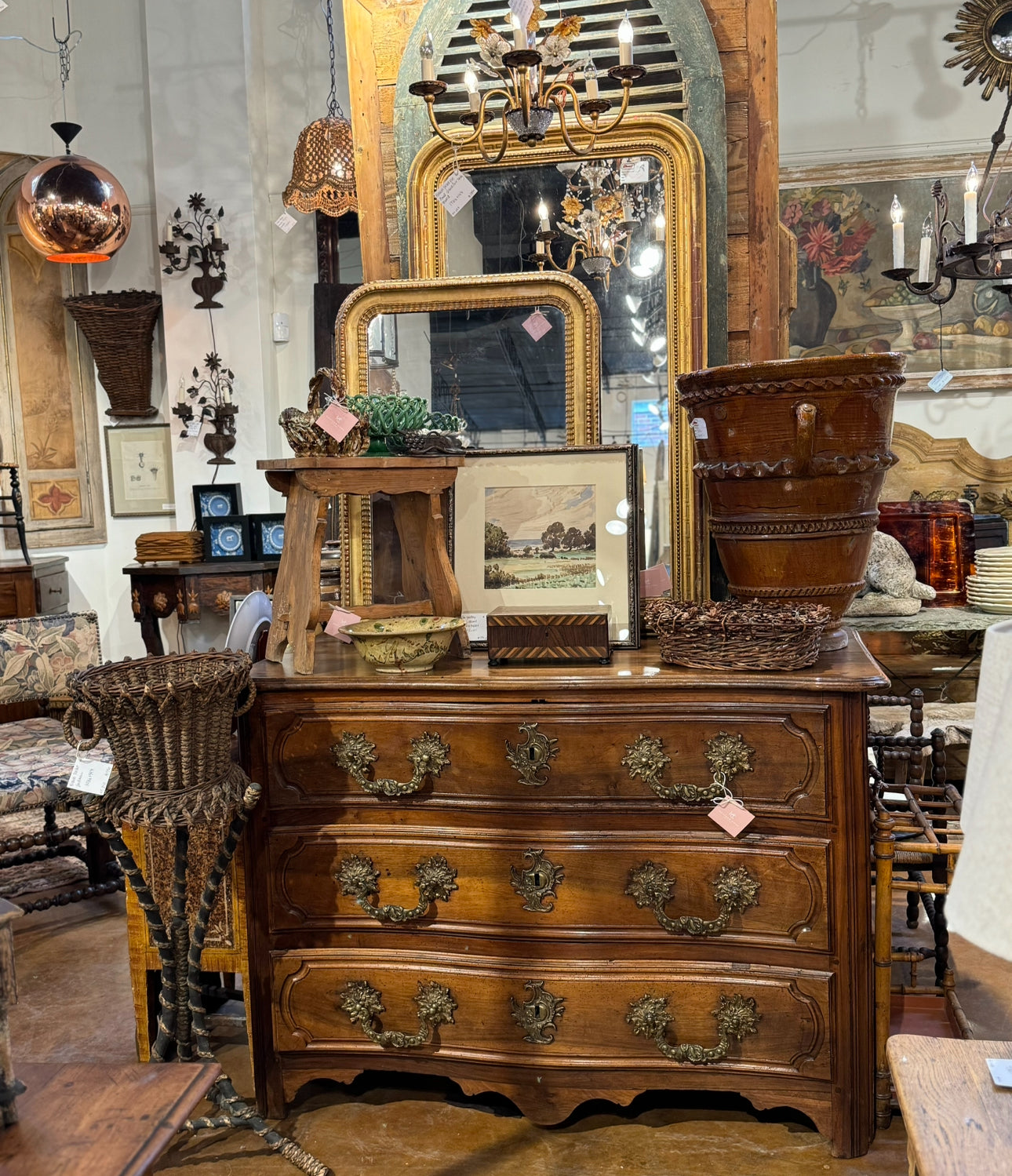 French Walnut Commode