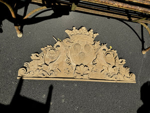 French Carved Pediment