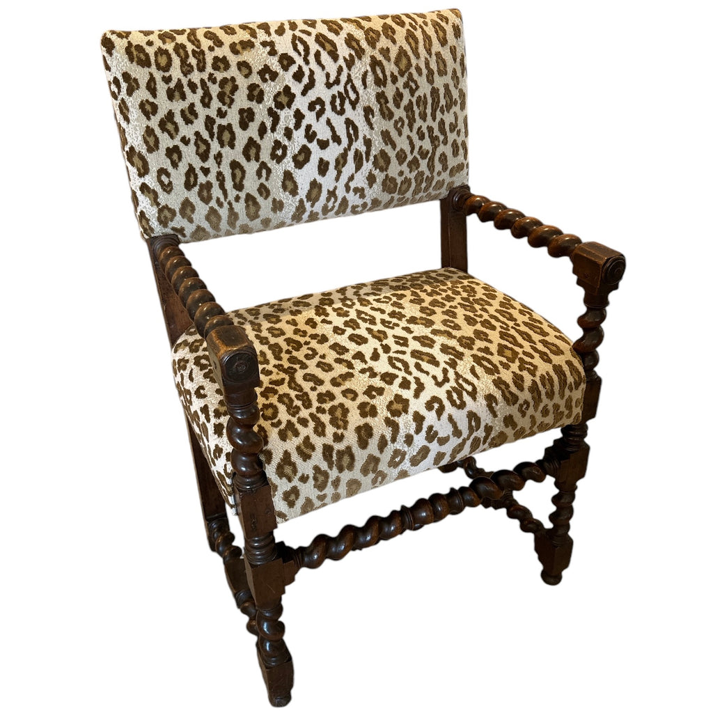 French Barley Twist Arm Chair