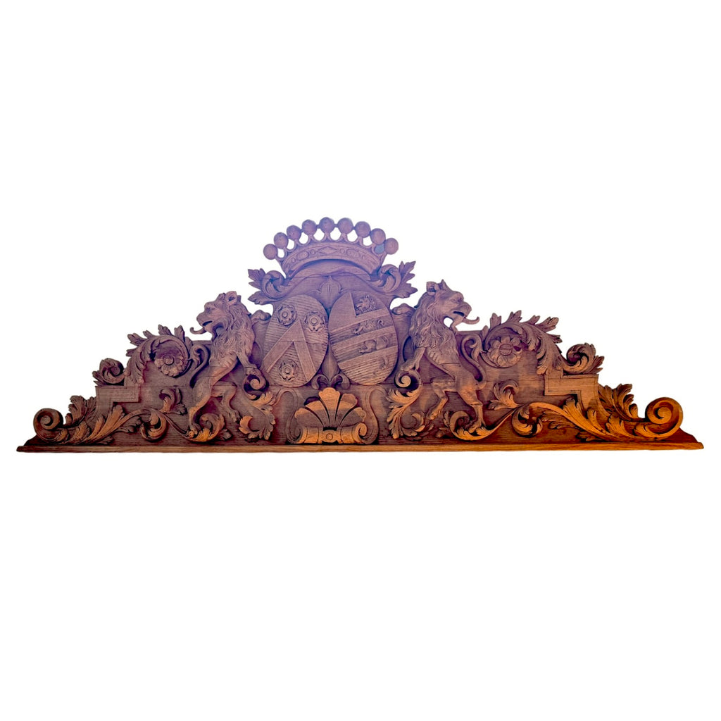 French Carved Pediment