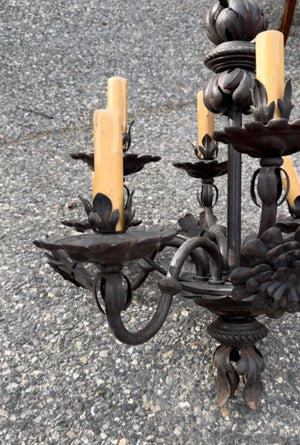 French Iron Chandelier