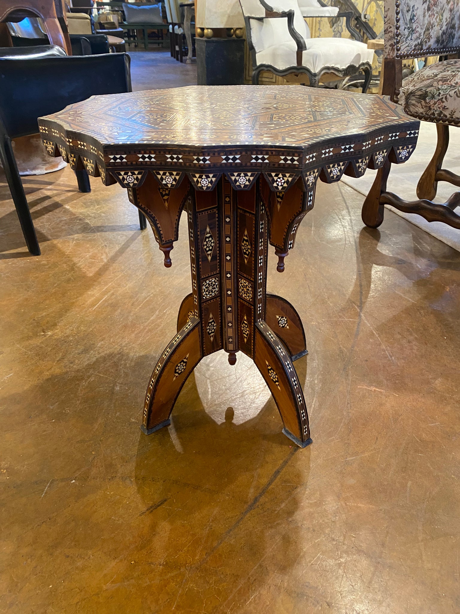 Moroccan Inlaid Table
