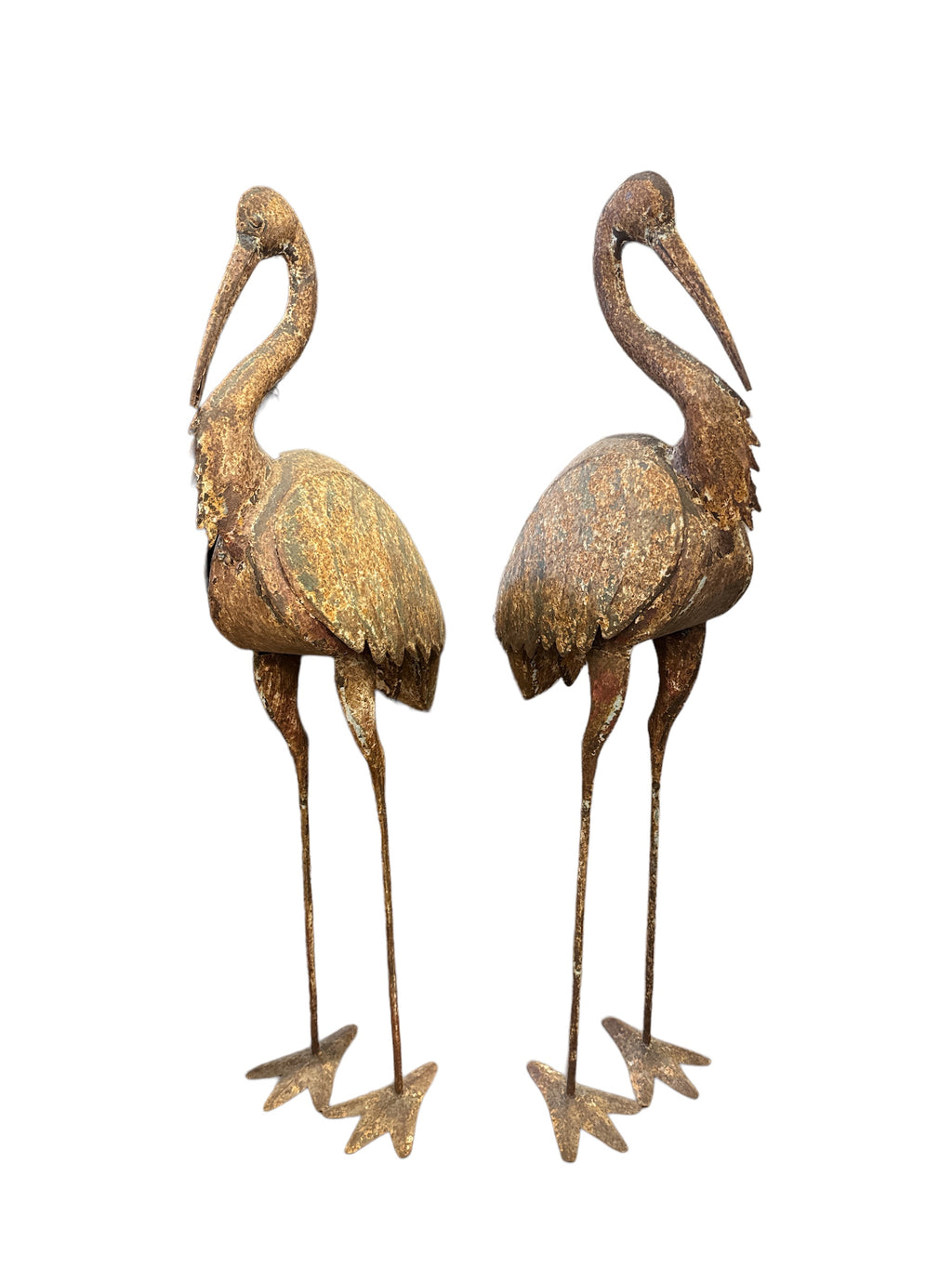 Pair French Vintage Flamingos